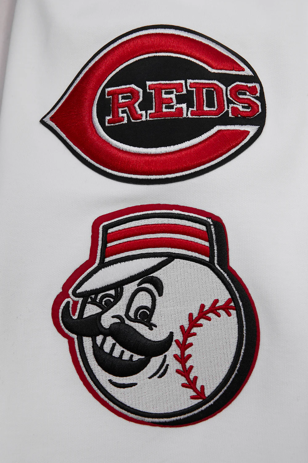 MLB CINCINNATI REDS CLASSIC CHENILLE MEN'S PULLOVER HOODIE (WHITE) - Image 6