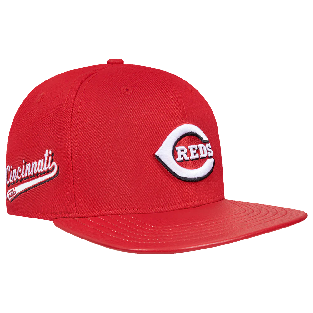 MLB CINCINNATI REDS SCRIPT TAIL WOOL STRAPBACK (RED) - Image 5