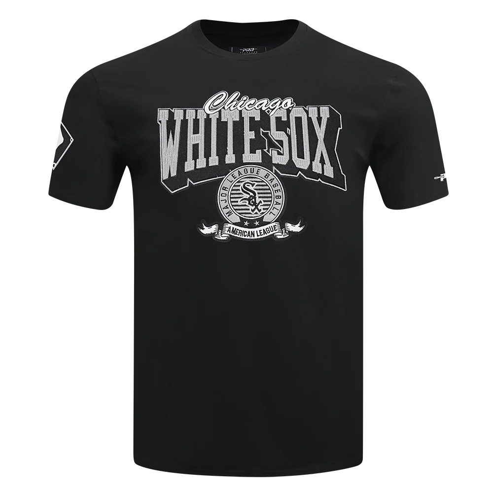 MLB CHICAGO WHITE SOX TEAM BADGE MEN'S WM SJ TEE (BLACK)