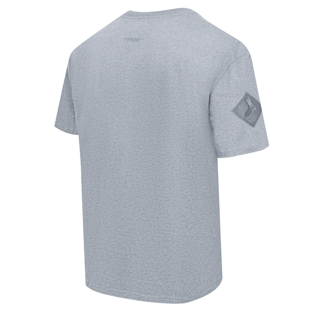 MLB CHICAGO WHITE SOX NEUTRAL MEN'S DROP SHOULDER TOP (DARK HEATHER GRAY) - Image 4
