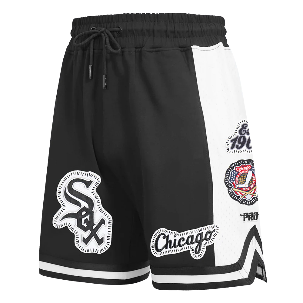 MLB CHICAGO WHITE SOX DIY PICK STITCH MEN'S DOUBLE KNIT 2.0 SHORT (BLACK) - Image 4