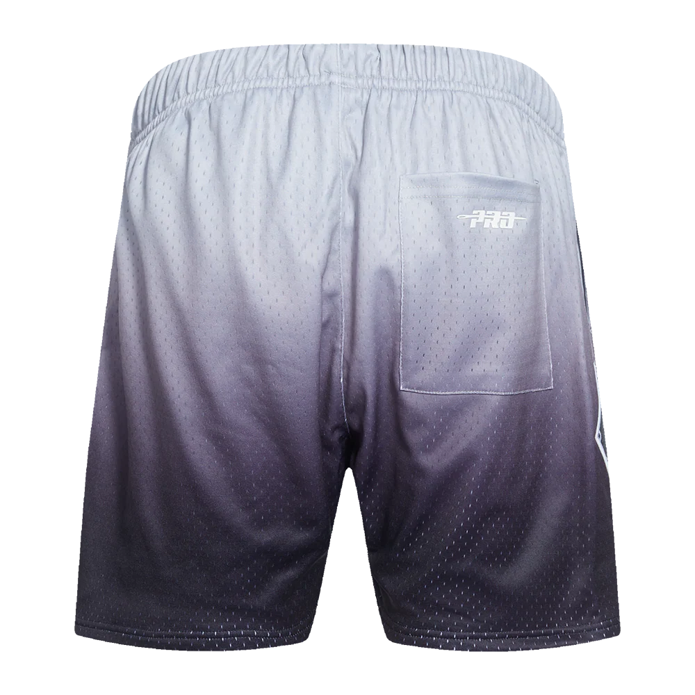 MLB CHICAGO WHITE SOX TEAM OMBRE MEN'S MESH SHORT (BLACK/GRAY) - Image 3