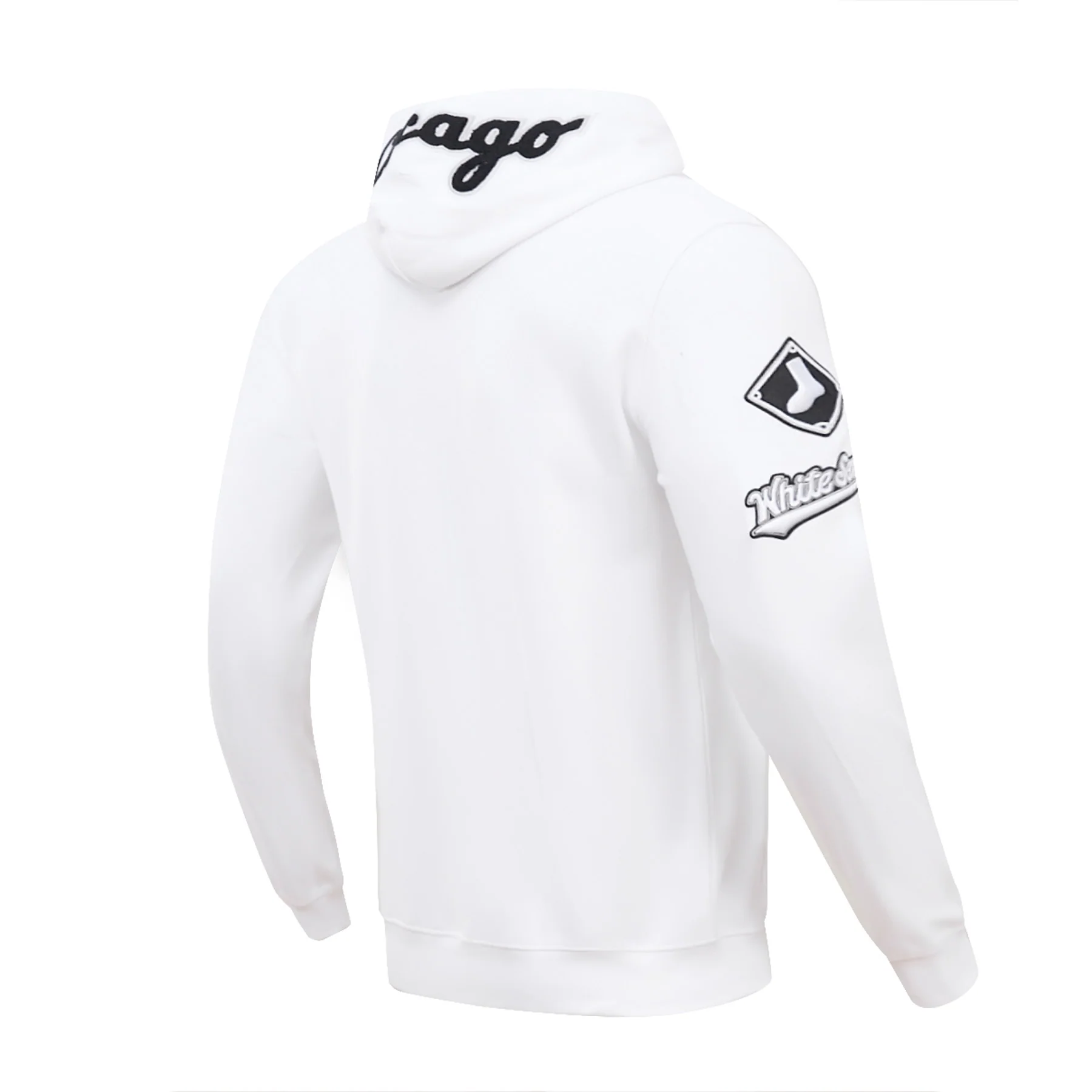 MLB CHICAGO WHITE SOX CLASSIC CHENILLE MEN'S PULLOVER HOODIE (WHITE) - Image 5