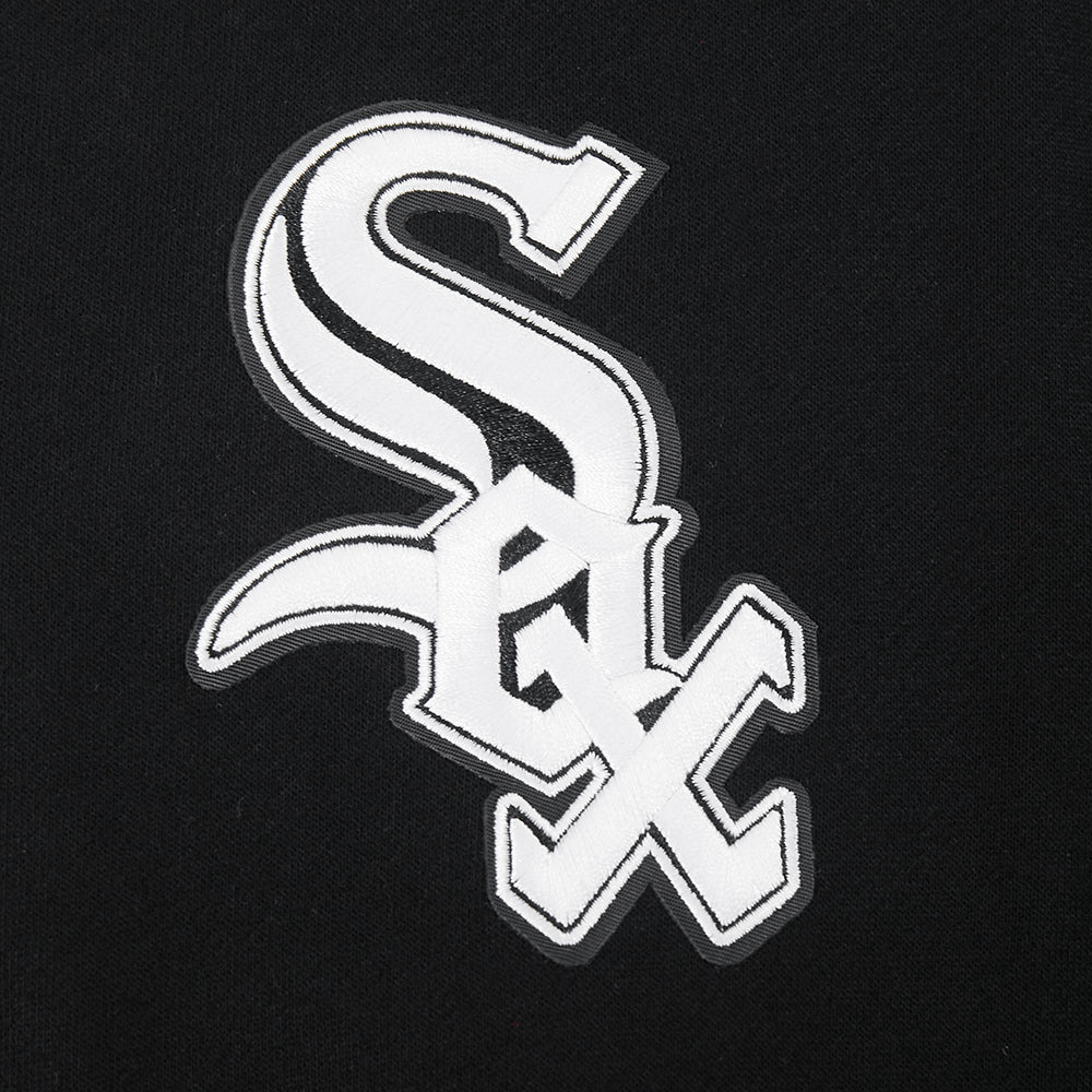 MLB CHICAGO WHITE SOX TURN IT UP MEN'S DROP SHOULDER FLC PO HOODIE (BLACK) - Image 9