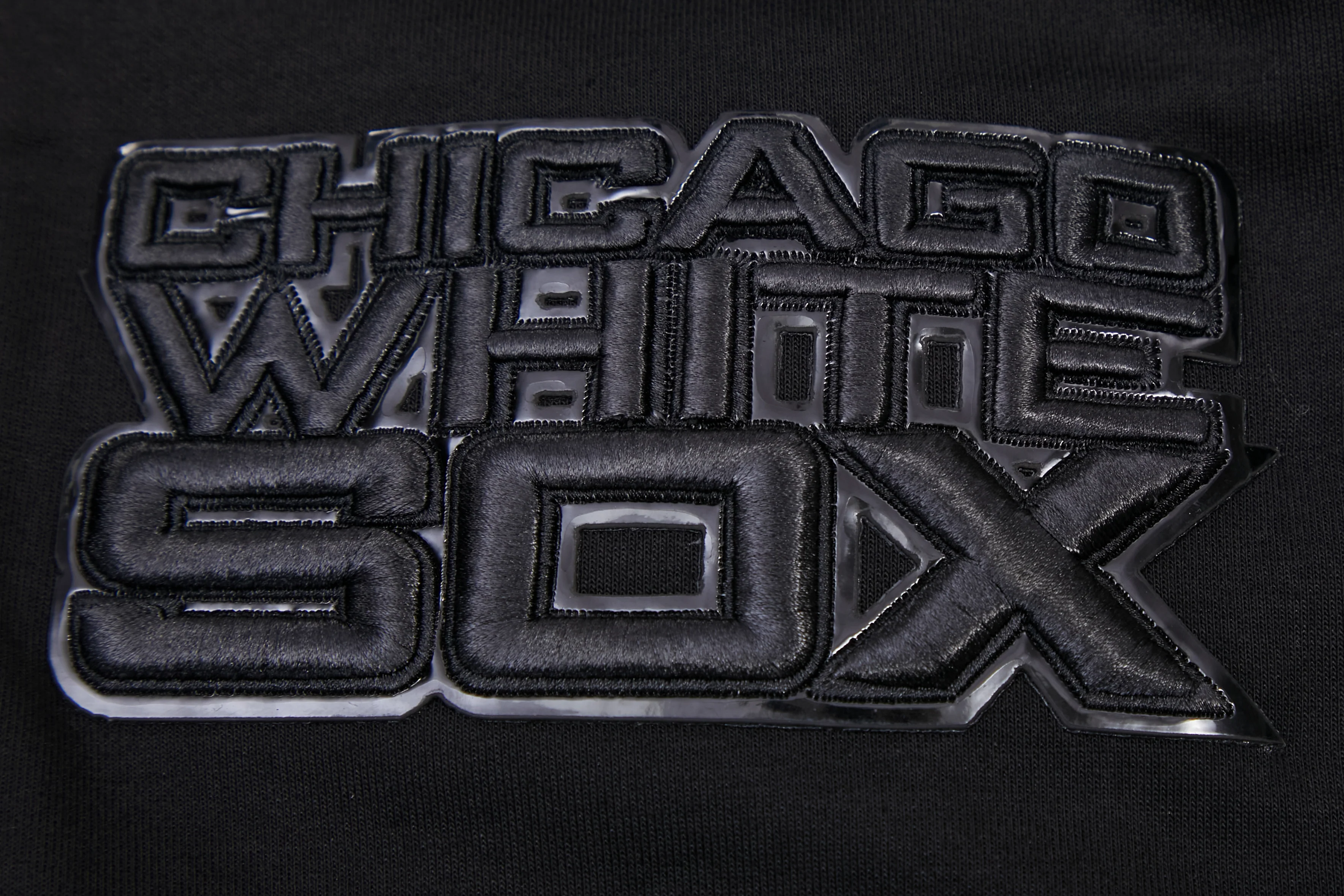 MLB CHICAGO WHITE SOX TRIPLE BLACK ZIPPER HOODIE (BLACK) - Image 8