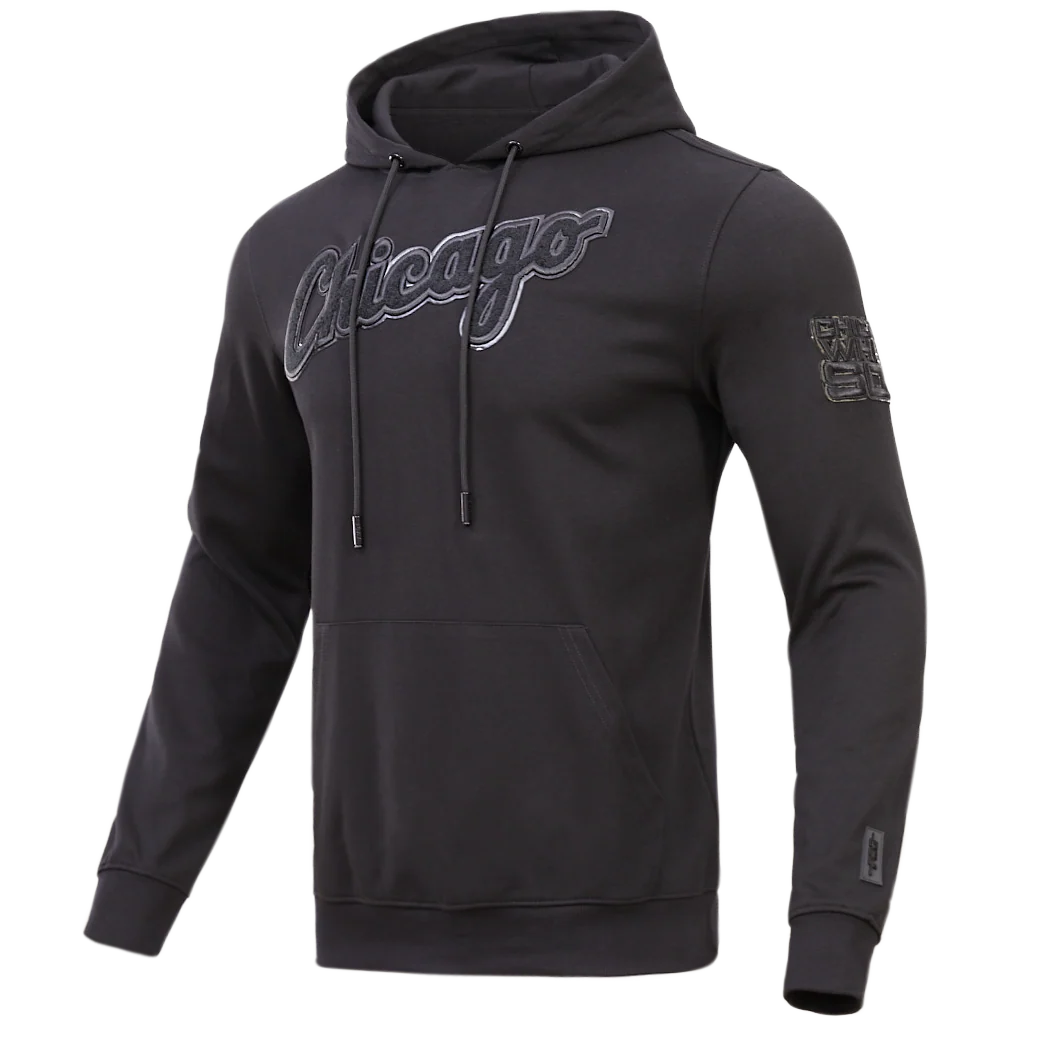 MLB CHICAGO WHITE SOX TRIPLE BLACK LOGO HOODIE (BLACK) - Image 5