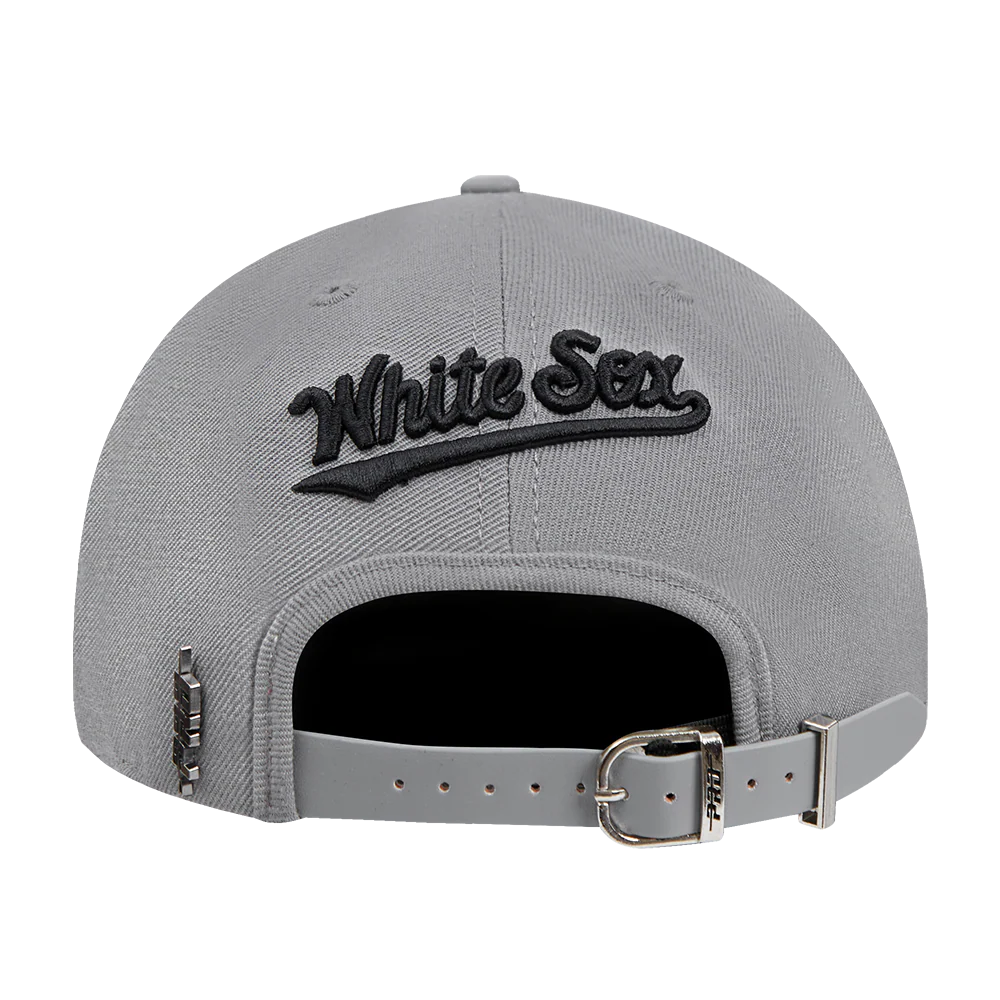MLB CHICAGO WHITE SOX SCRIPT TAIL WOOL STRAPBACK (GRAY) - Image 5