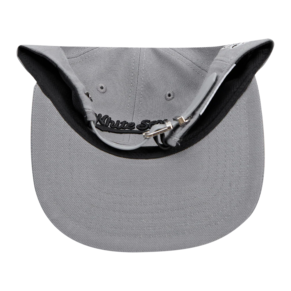 MLB CHICAGO WHITE SOX SCRIPT TAIL WOOL STRAPBACK (GRAY) - Image 7