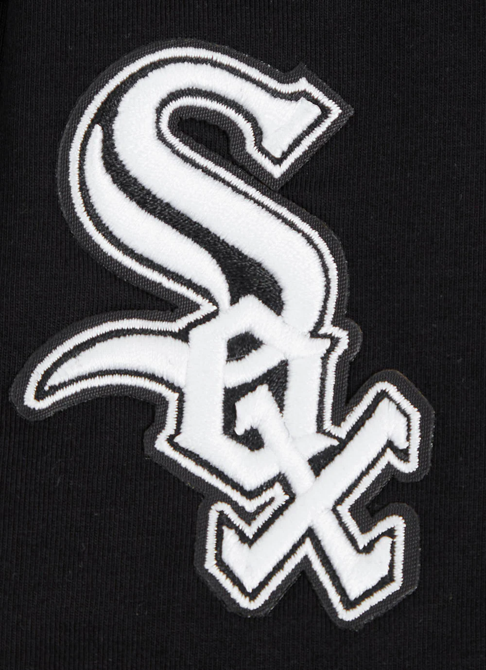 MLB CHICAGO WHITE SOX SCRIPT TAIL WOMEN'S SINGLE JERSEY BOXY TOP (BLACK) - Image 5