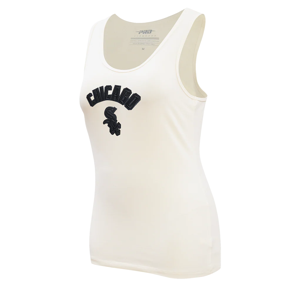MLB CHICAGO WHITE SOX TRIPLE TONAL RELAXED FIT WOMEN'S RACERBACK (EGGSHELL) - Image 2