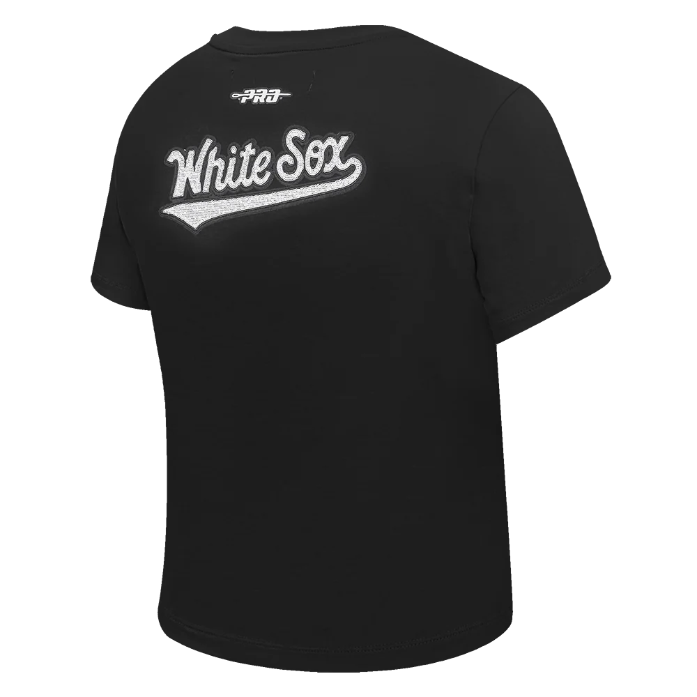 MLB CHICAGO WHITE SOX GAME DAY CLASSICS WOMEN'S SJ BABY DOLL TEE (BLACK) - Image 8