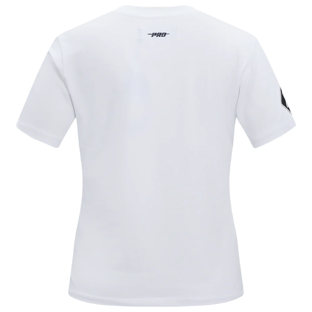MLB CHICAGO WHITE SOX CLASSIC SHORT SLEEVE WOMEN'S SINGLE JERSEY SLIM FIT TOP (WHITE) - Image 4