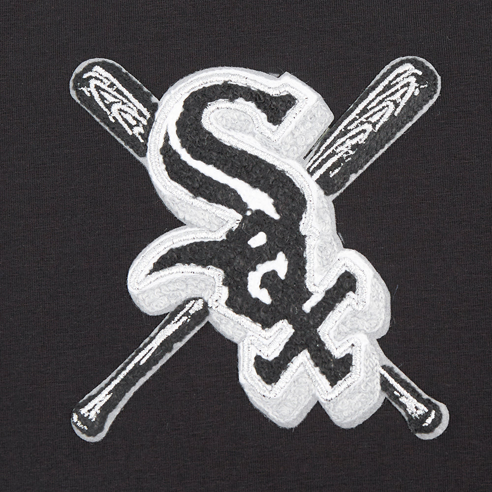 MLB CHICAGO WHITE SOX MASHUP WOMEN'S BOXY TOP (BLACK) - Image 5