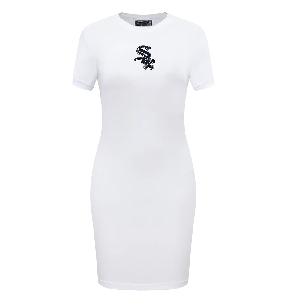 MLB CHICAGO WHITE SOX CLASSIC WOMEN'S BODYCON DRESS (WHITE)