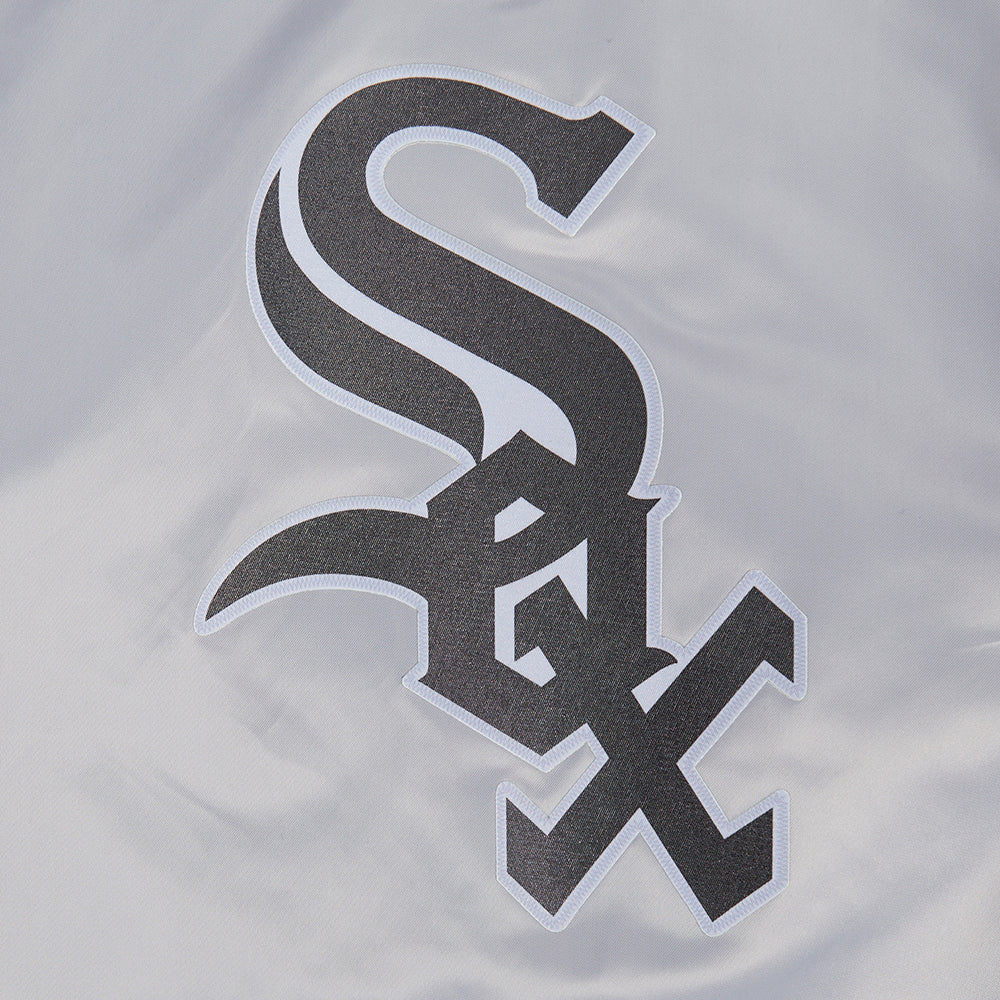 MLB CHICAGO WHITE SOX CLASSIC BIG BOYS SATIN JACKET (SILVER) - Image 7