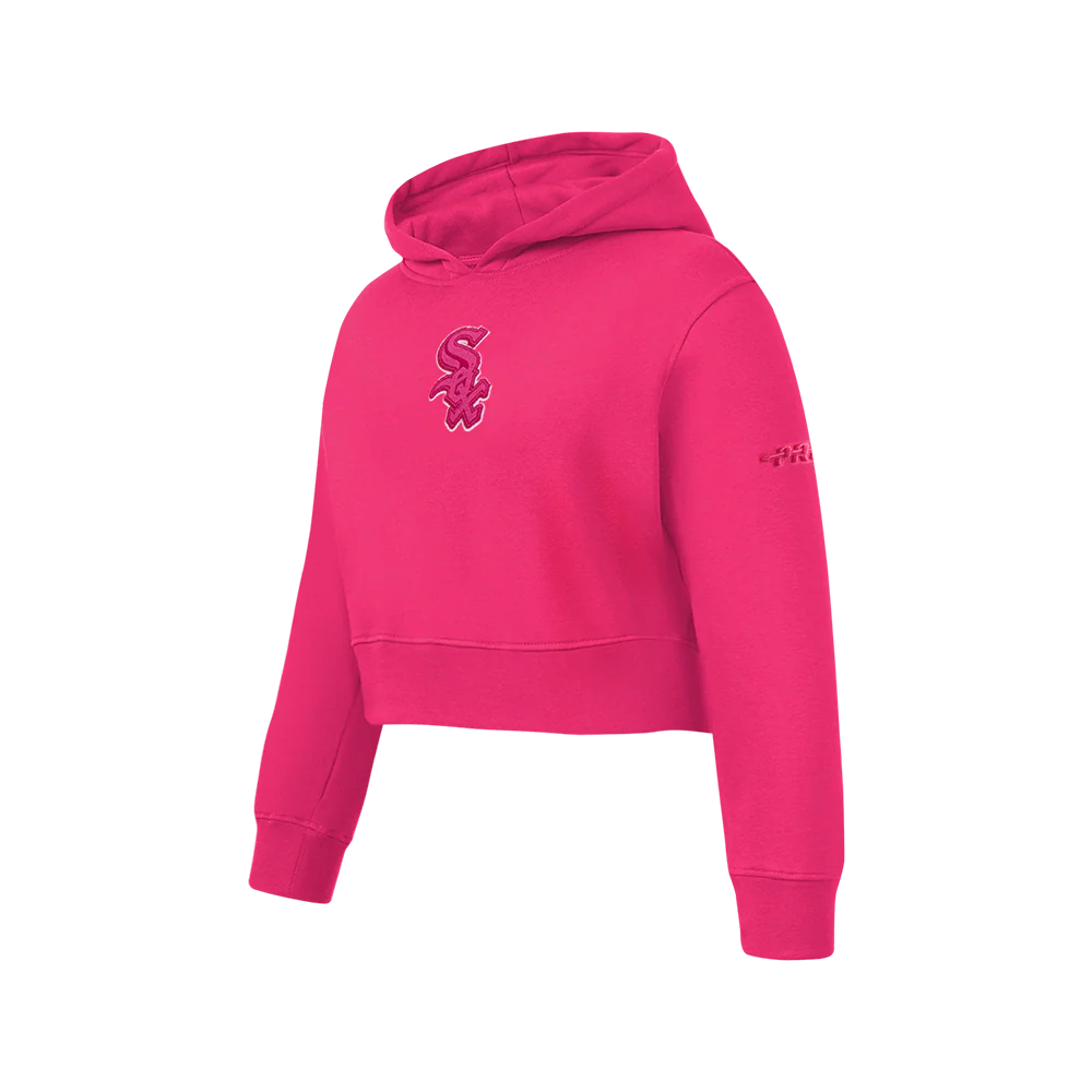 MLB CHICAGO WHITE SOX TRIPLE PINK BIG GIRLS FLEECE PO HOODIE (BEETROOT PURPLE) - Image 2