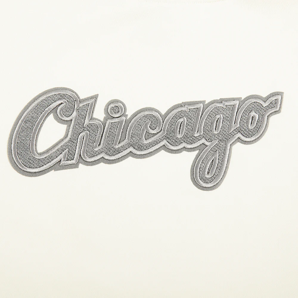 MLB CHICAGO WHITE SOX REVERSE FRENCH TERRY WOMEN'S FLEECE CREWNECK (EGGSHELL) - Image 10