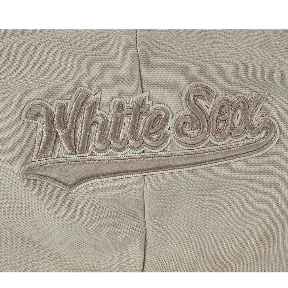 MLB CHICAGO WHITE SOX WINGSPAN WOMEN'S FLC CROPPED PO HOODIE (TAUPE) - Image 5