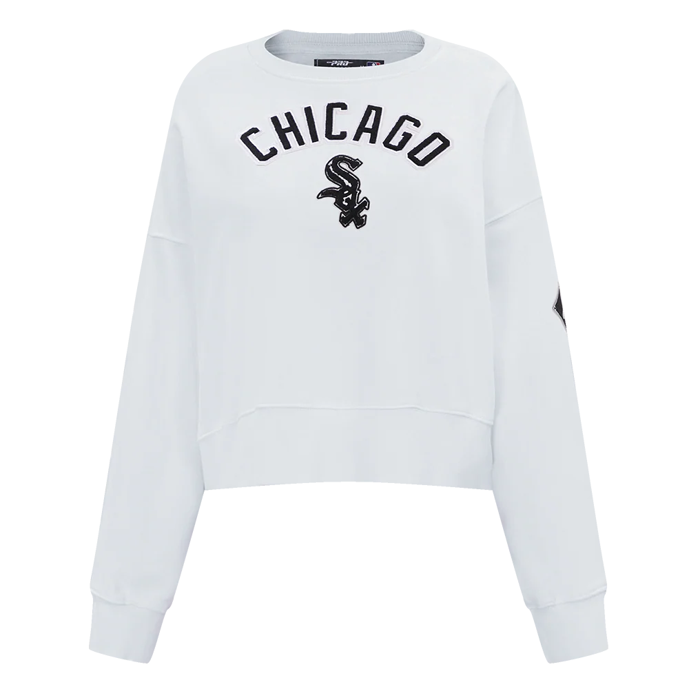 MLB CHICAGO WHITE SOX CLASSIC WOMEN'S CREWNECK (WHITE)