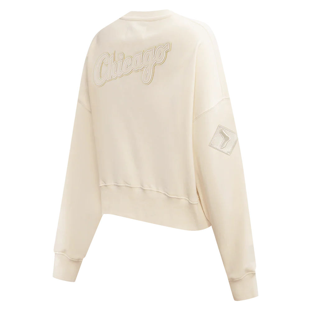 MLB CHICAGO WHITE SOX NEUTRAL WOMEN'S CREWNECK (EGGSHELL) - Image 4