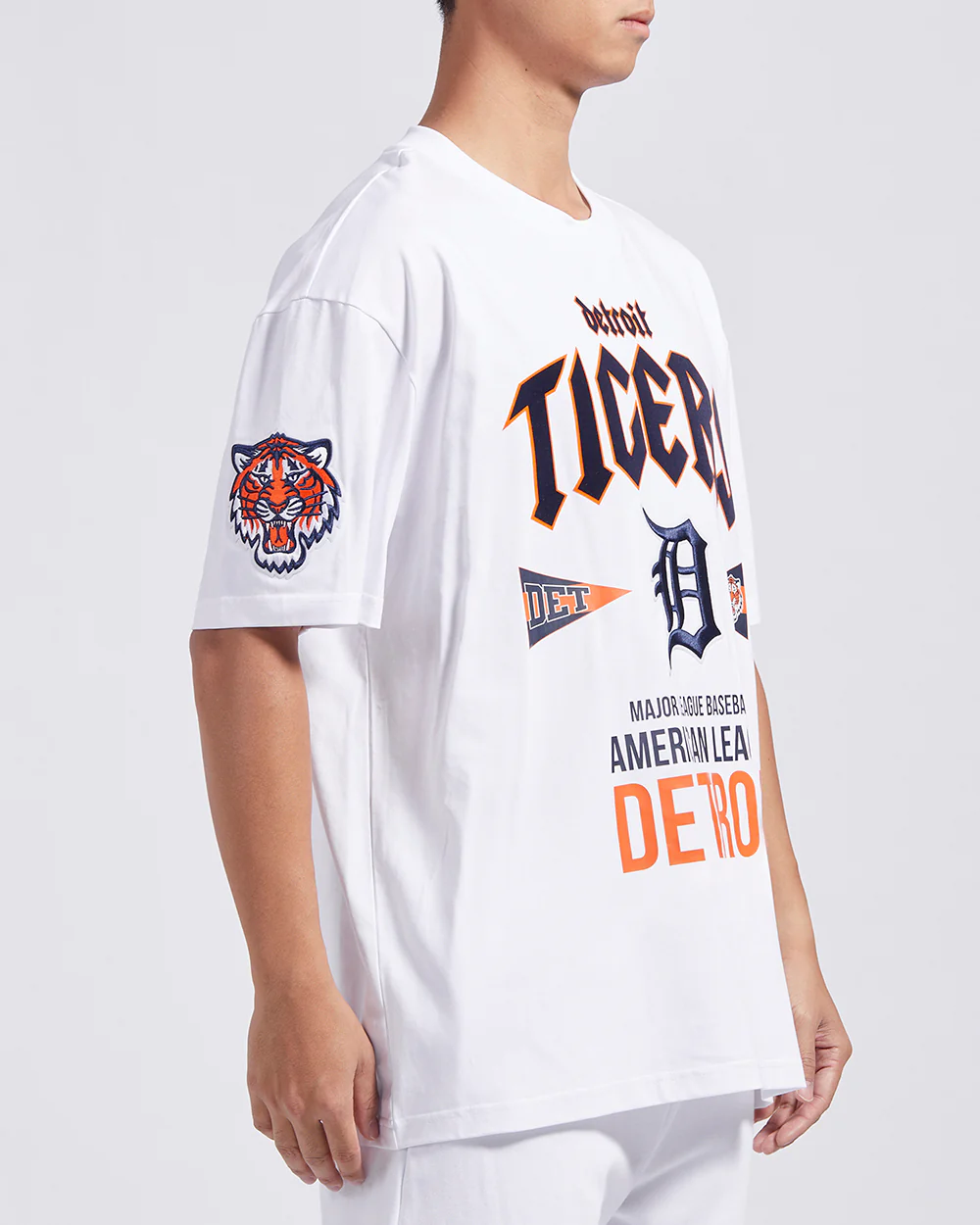 MLB DETROIT TIGERS CITY TOUR CJ DROP SHOULDER TEE (WHITE) - Image 3