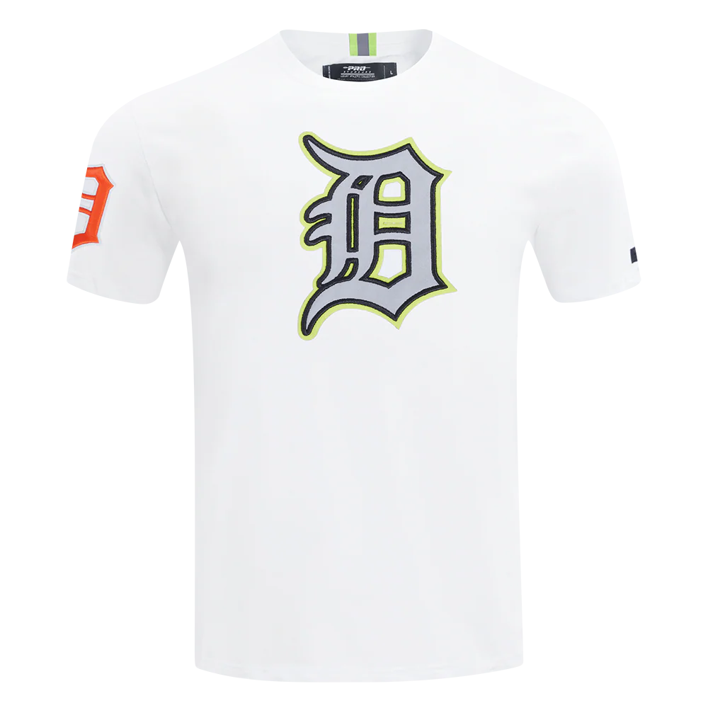 MLB DETROIT TIGERS UNDER THE LIGHTS MEN'S SINGLE JERSEY TEE (WHITE) - Image 3