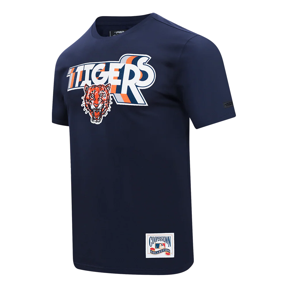 MLB DETROIT TIGERS RETRO ELEVATION MEN'S SINGLE JERSEY TOP (MIDNIGHT NAVY) - Image 2