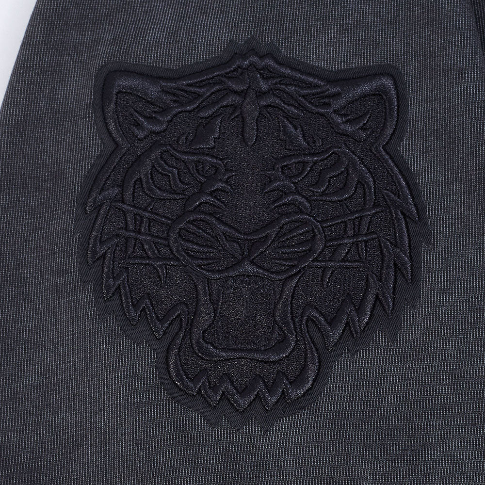 MLB DETROIT TIGERS WASHED CLASSIC MEN'S ENZYME WASH CJ DROP SHOULDER TEE (WASHED BLACK) - Image 6
