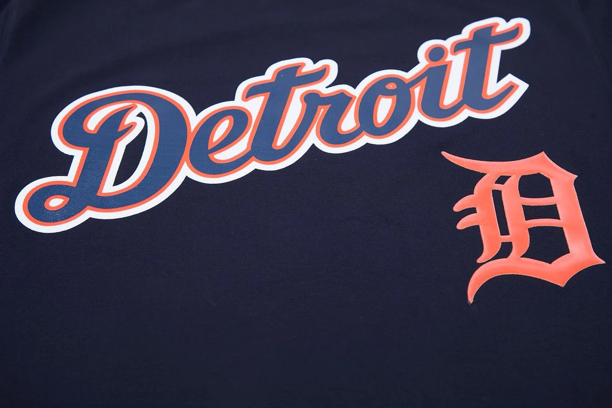 MLB DETROIT TIGERS LOGO PRO TEAM MEN'S TAPING TOP (MIDNIGHT NAVY / ORANGE) - Image 5