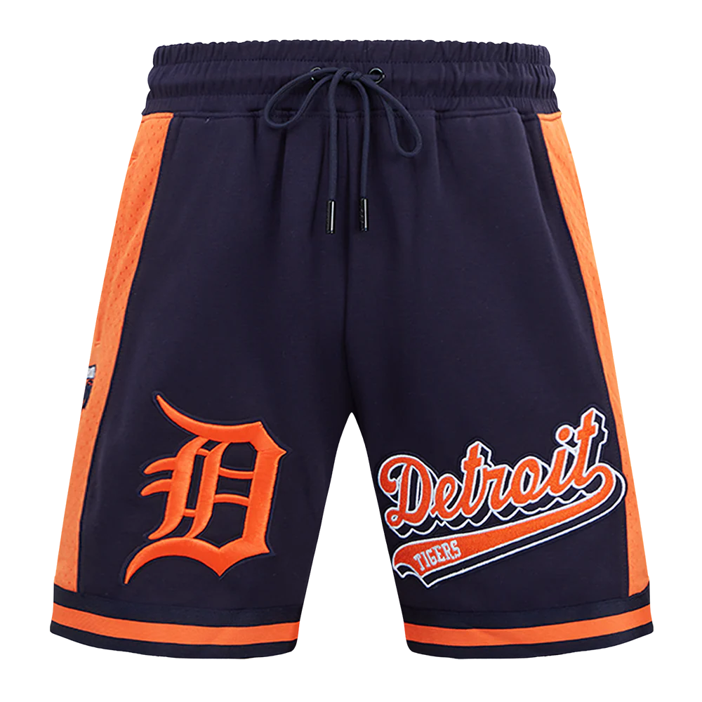 MLB DETROIT TIGERS SCRIPT TAIL MEN'S DOUBLE KNIT 2.0 SHORT (MIDNIGHT NAVY/ORANGE/MIDNIGHT NAVY) - Image 9