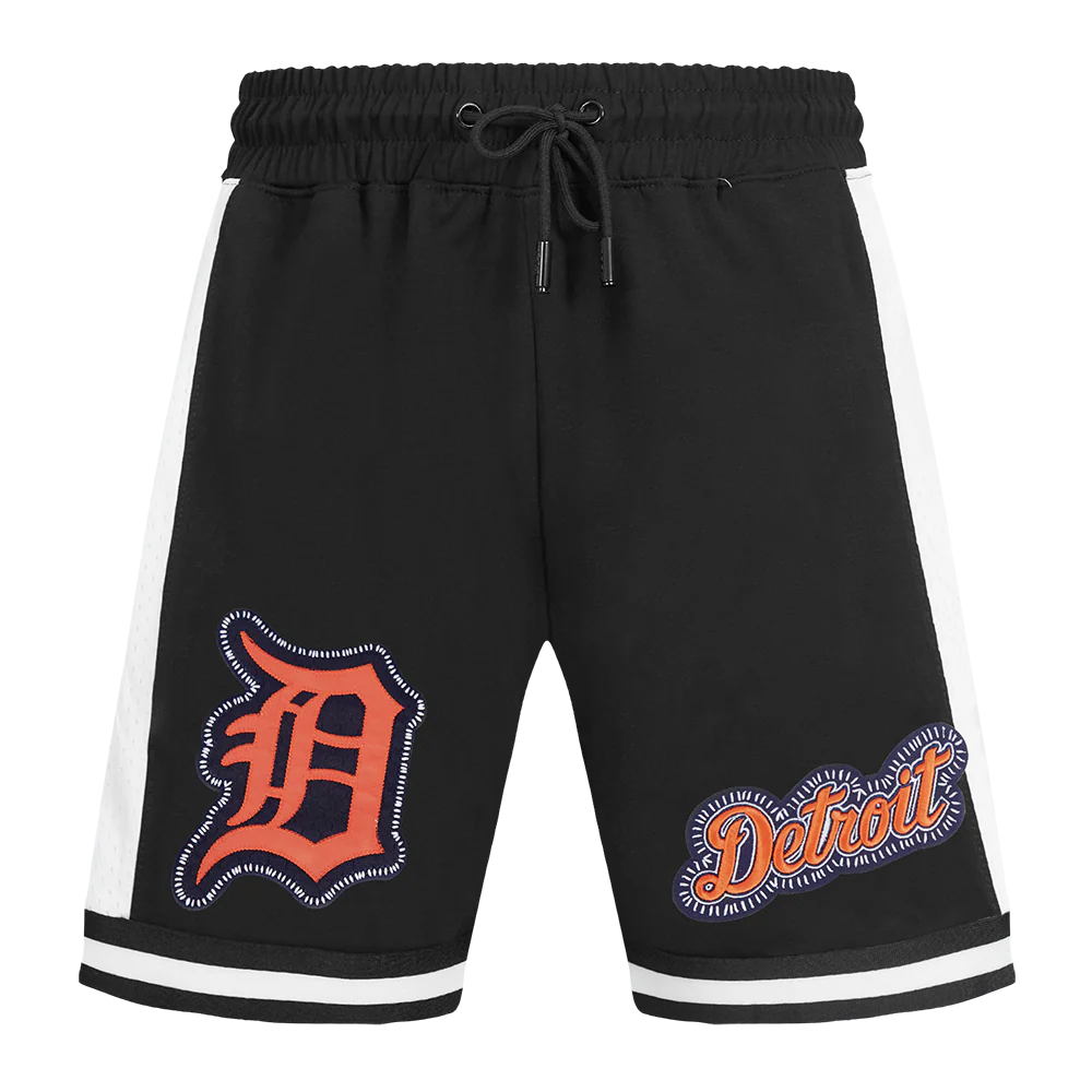 MLB DETROIT TIGERS DIY PICK STITCH MEN'S DOUBLE KNIT 2.0 SHORT (BLACK) - Image 8