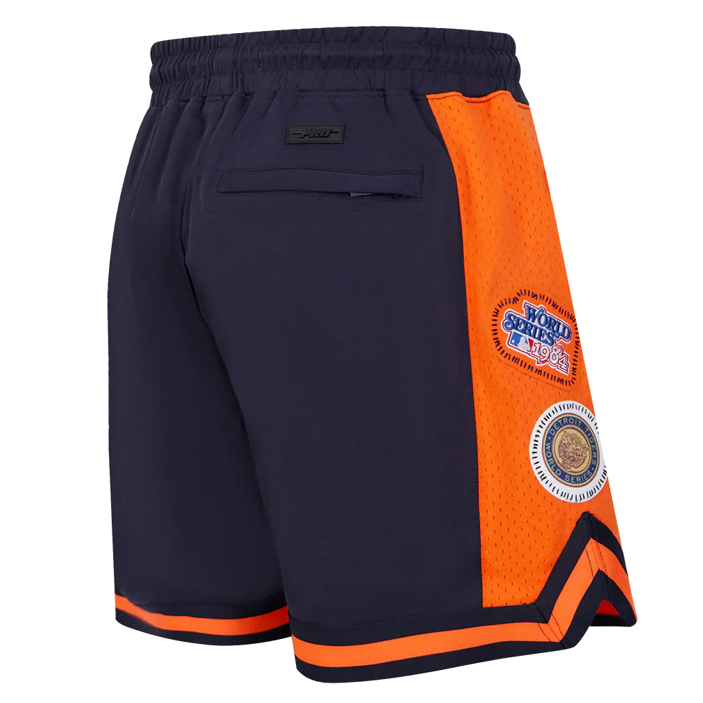 MLB DETROIT TIGERS DIY PICK STITCH MEN'S DOUBLE KNIT 2.0 SHORT (MIDNIGHT NAVY/ORANGE/MIDNIGHT NAVY) - Image 6