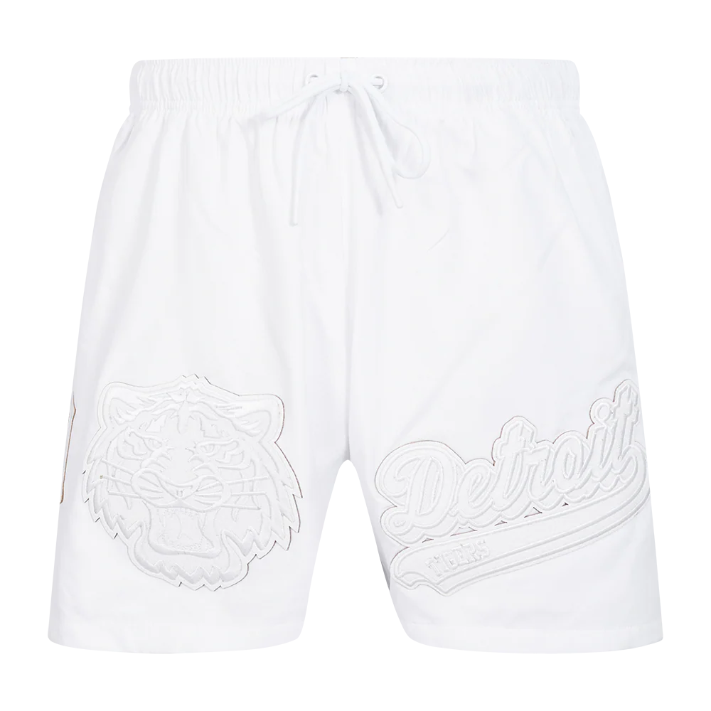 MLB DETROIT TIGERS WHITE OUT MEN'S WOVEN SHORT (WHITE) - Image 2