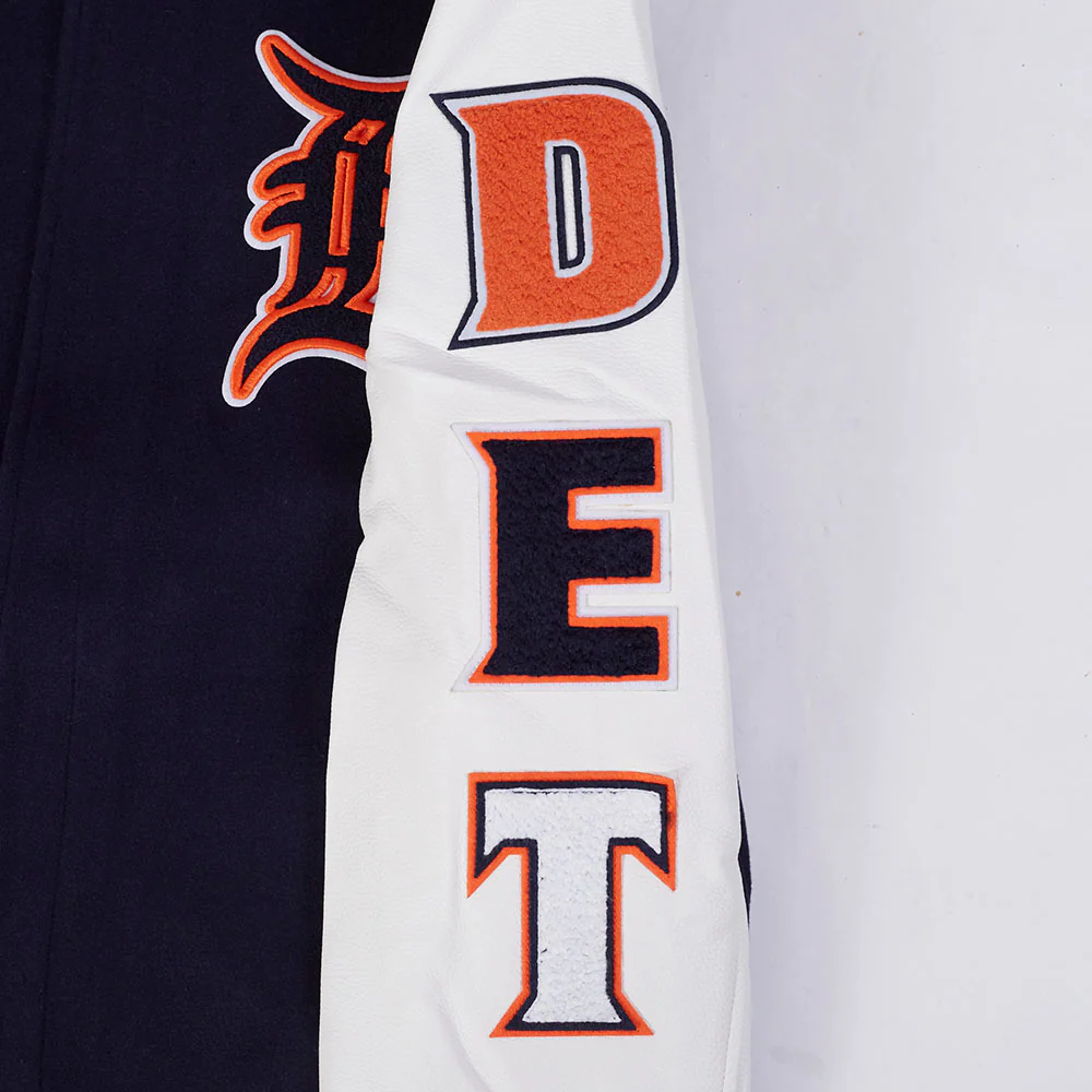 MLB DETROIT TIGERS CLASSIC WOOL MEN'S VARSITY JACKET (MIDNIGHT NAVY/WHITE) - Image 8