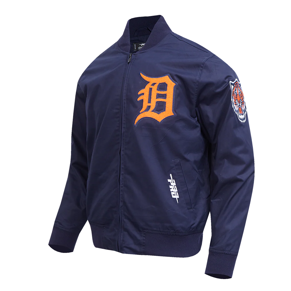 MLB DETROIT TIGERS LIVING LARGE MEN'S TWILL JACKET (MIDNIGHT NAVY) - Image 3