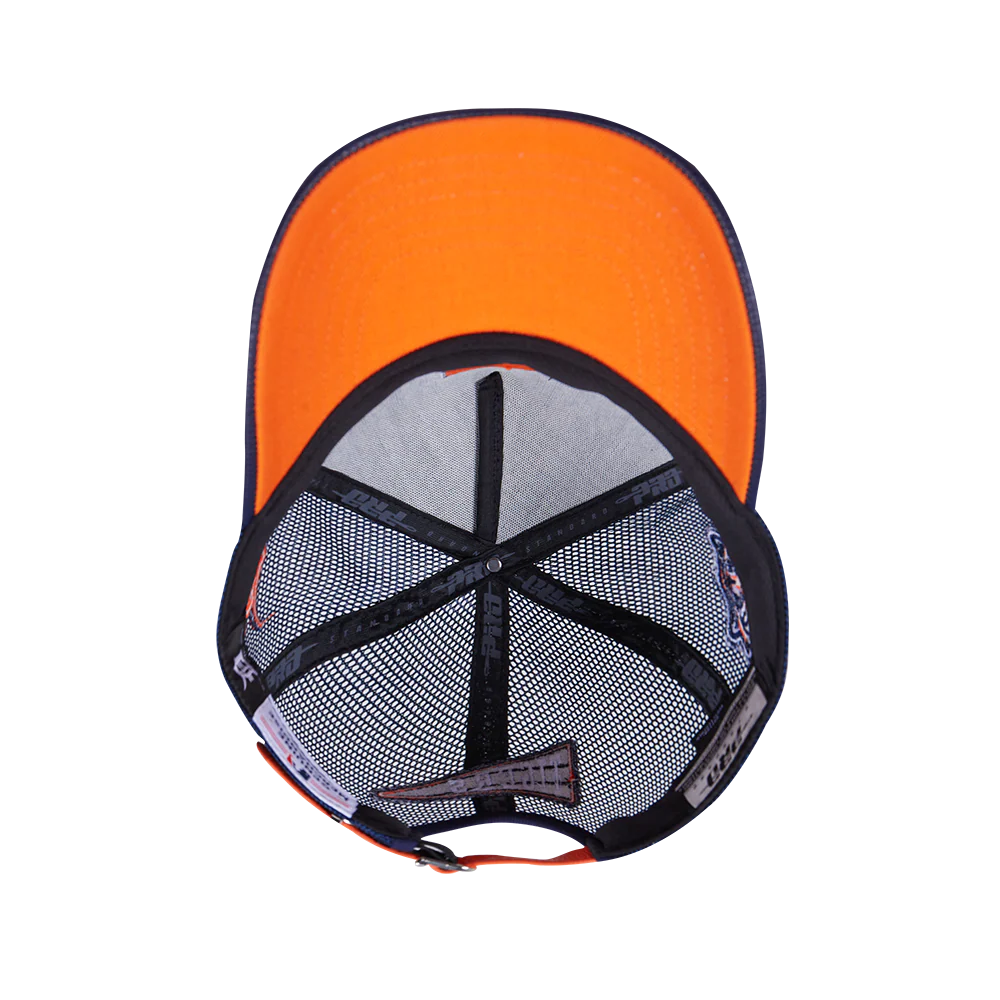 MLB DETROIT TIGERS TEAM PENNANTS MEN'S PINCH FRONT TRUCKER LEATHER S (MIDNIGHT NAVY) - Image 6