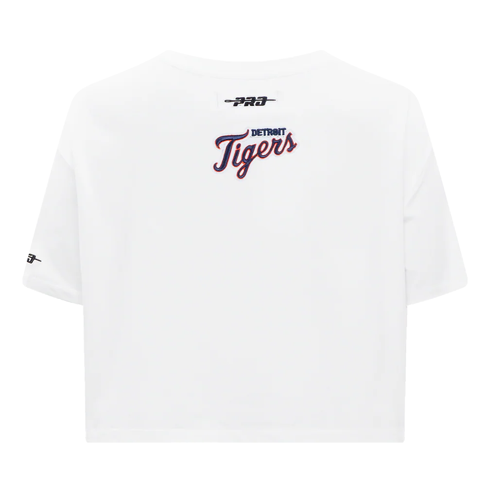 MLB DETROIT TIGERS CITY RANSOM WOMEN'S SJ BOXY TEE (WHITE) - Image 3