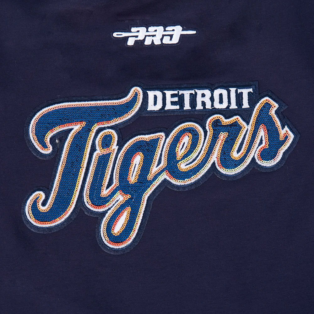 MLB DETROIT TIGERS GAME DAY CLASSICS WOMEN'S SINGLE JERSEY BABY DOLL TOP (MIDNIGHT NAVY) - Image 11