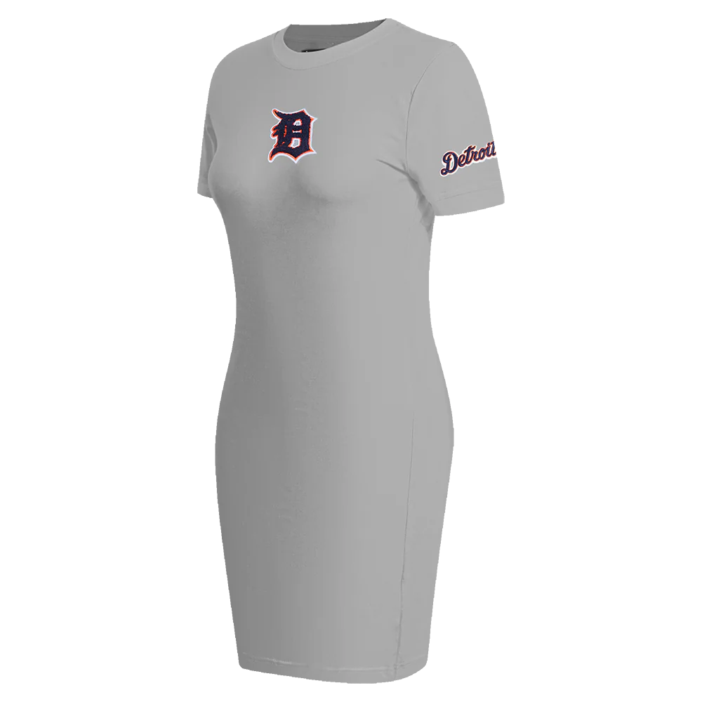 MLB DETROIT TIGERS CLASSIC WOMEN'S BODYCON DRESS (HEATHER GREY) - Image 2