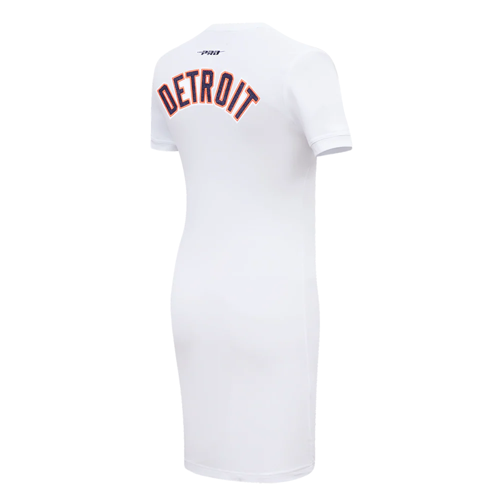 MLB DETROIT TIGERS CLASSIC WOMEN'S BODYCON DRESS (WHITE) - Image 4