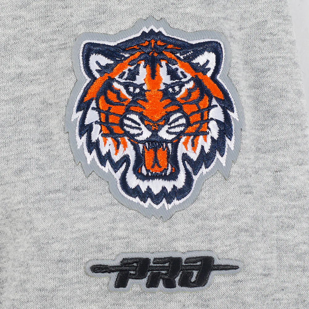 MLB DETROIT TIGERS CLASSIC BIG GIRLS FLEECE CREWNECK (HEATHER GREY) - Image 5