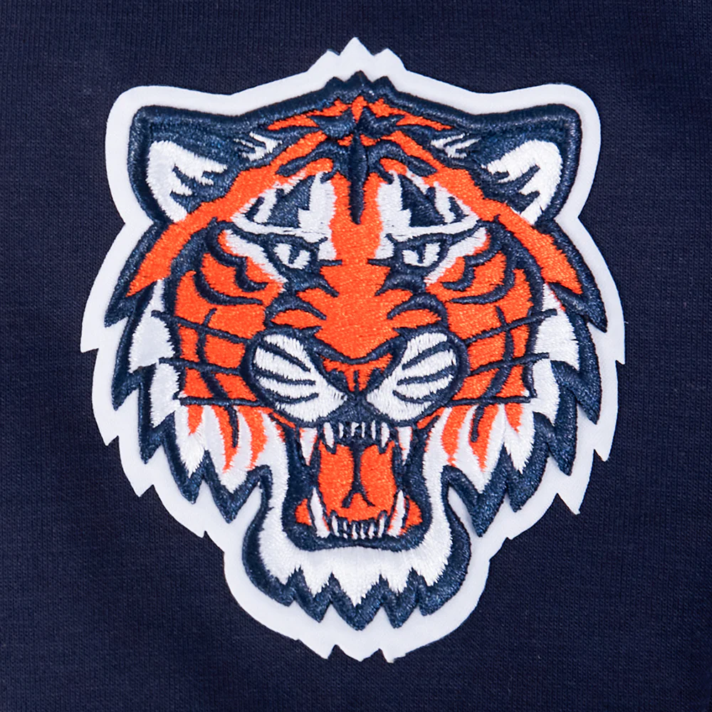 MLB DETROIT TIGERS GAME DAY CLASSICS WOMEN'S DOUBLE KNIT CROPPED PULLOVER HOODIE (MIDNIGHT NAVY) - Image 9