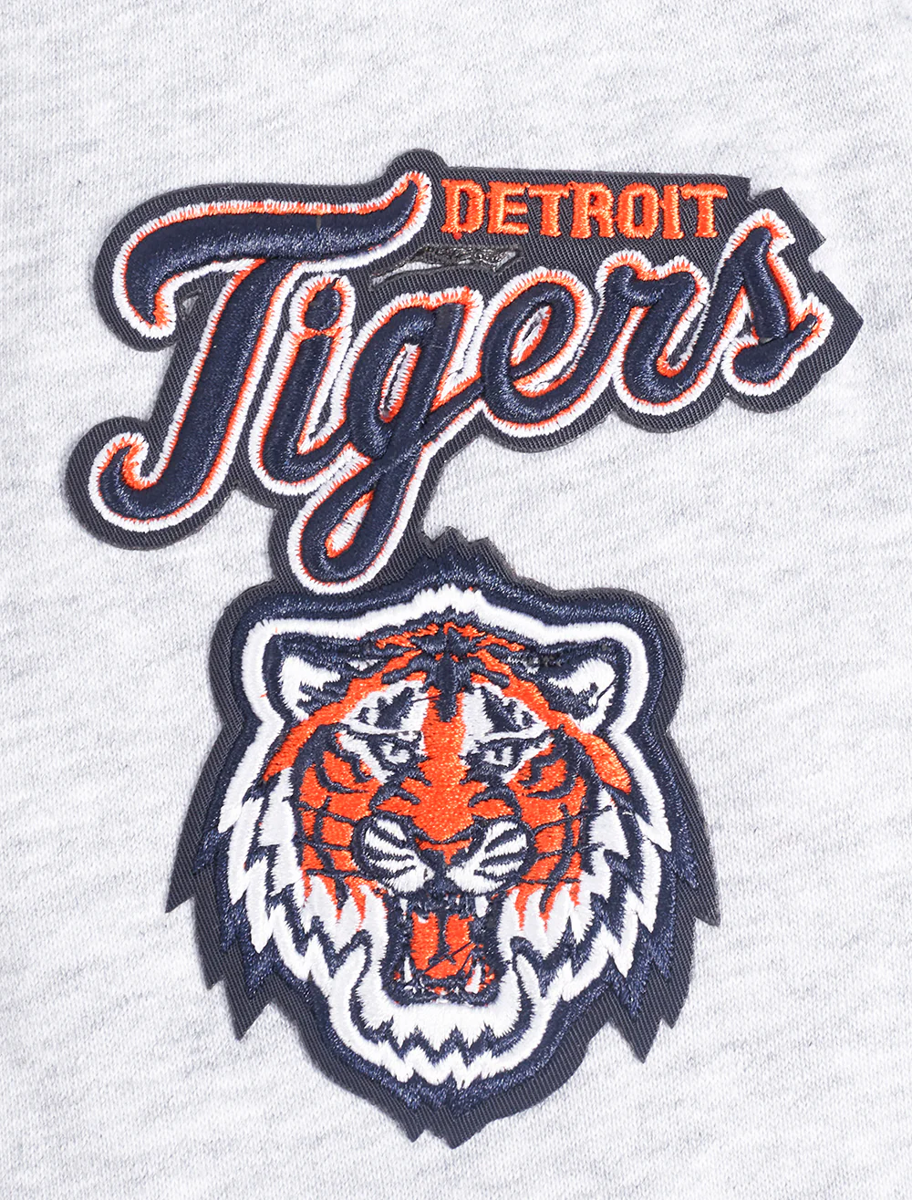 MLB DETROIT TIGERS CLASSIC WOMEN'S CROPPED PULLOVER HOODIE (HEATHER GREY) - Image 6