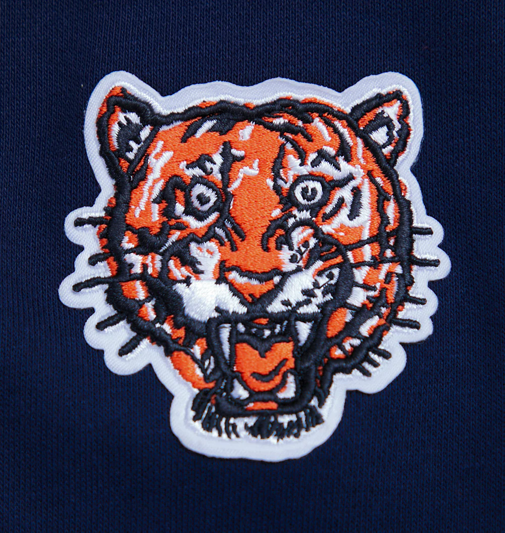 MLB DETROIT TIGERS RETRO CLASSIC WOMEN'S RIB CROPPED PULLOVER HOODIE (MIDNIGHT NAVY/ORANGE/ MIDNIGHT) - Image 7