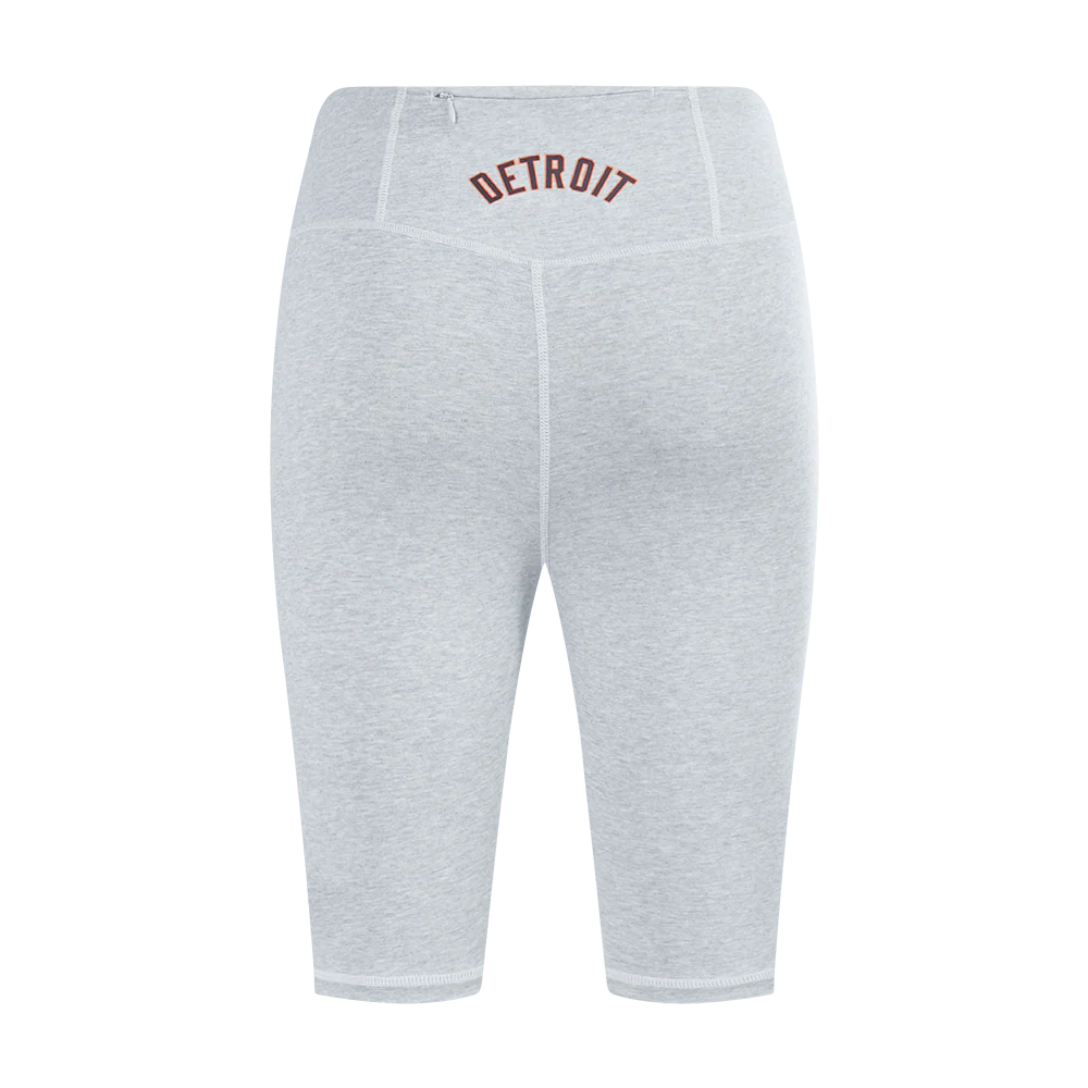 MLB DETROIT TIGERS CLASSIC WOMEN'S COTTON BIKE SHORT (HEATHER GREY) - Image 3