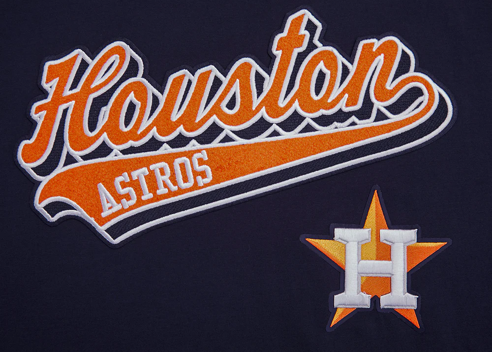 MLB HOUSTON ASTROS SCRIPT TAIL MEN'S TOPS (MIDNIGHT NAVY) - Image 5