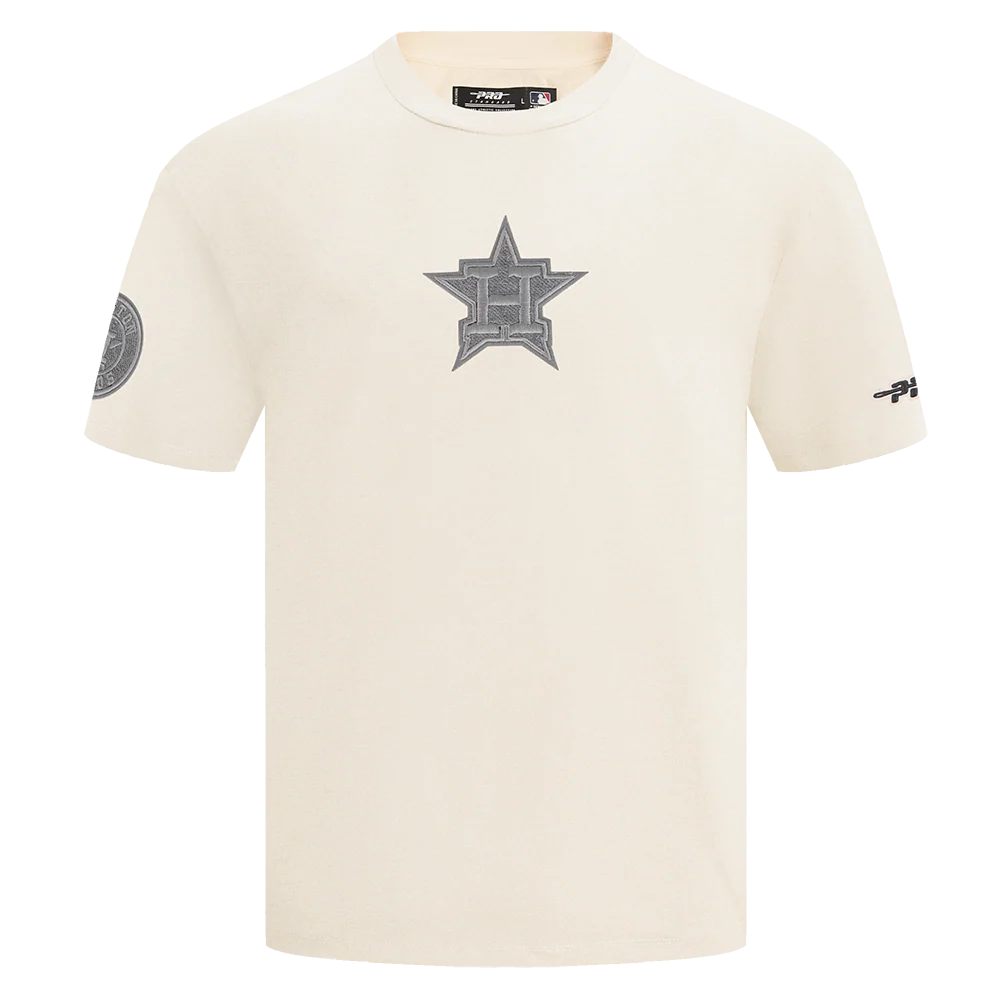 MLB HOUSTON ASTROS REVERSE FRENCH TERRY MEN'S COTTON JERSEY DROP SHOULDER TOP (EGGSHELL) - Image 5