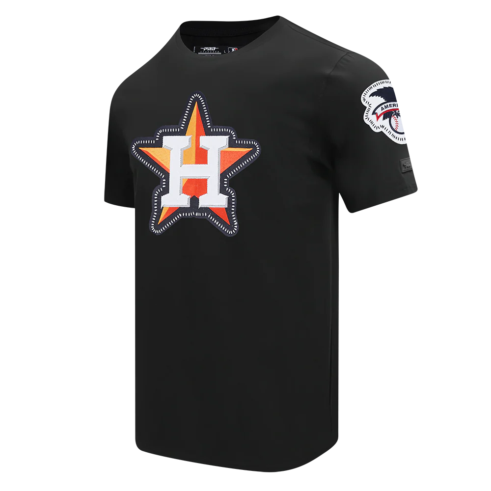 MLB HOUSTON ASTROS DIY PICK STITCH MEN'S SINGLE JERSEY TOP (BLACK) - Image 4