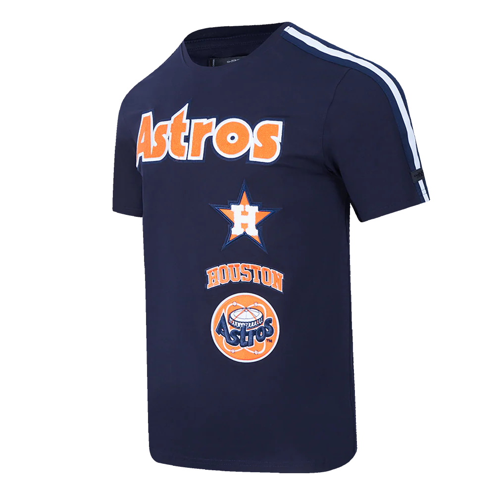 MLB HOUSTON ASTROS RETRO CLASSIC MEN'S STRIPED TOP (MIDNIGHT NAVY) - Image 2