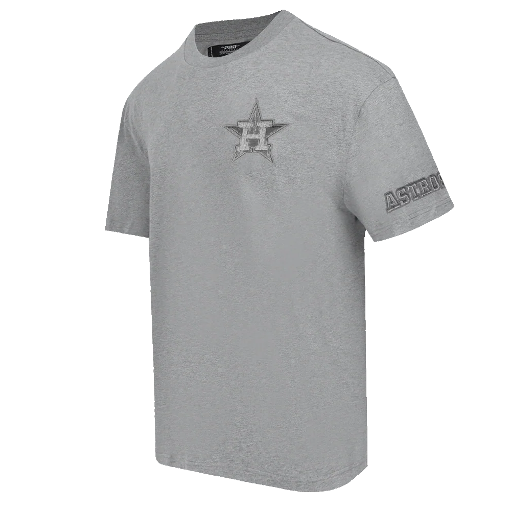 MLB HOUSTON ASTROS NEUTRAL MEN'S DROP SHOULDER TOP (DARK HEATHER GRAY) - Image 2